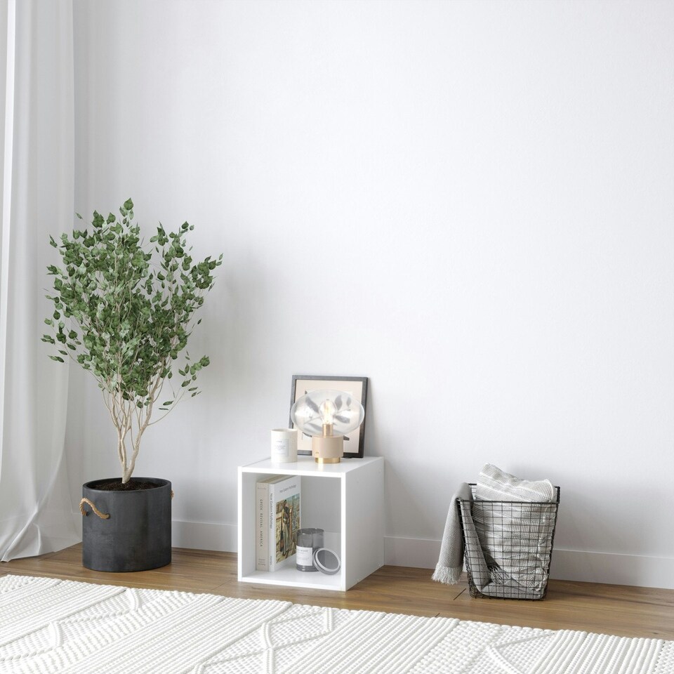 image 1 of Single Cube Shelving Unit Brown | Colour: Antique Oak