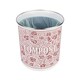 image 4 of Oak Leaves & Berries Compost Caddy - Metal 2L Red Decorative Kitchen Food Waste Bin