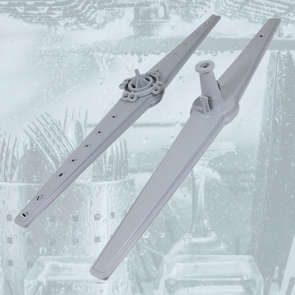 image 1 of SPARES2GO Upper and Lower Spray Arm for Kenwood KDW60S20 KDW60T18 KDW60W20 KDW60 KID60 Dishwasher