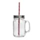 image 4 of Rink Drink Mason Drinking Jar Glasses with Straws - 450ml - Pack of 4 | Clear | Clear