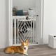 image 7 of Pressure Fit Safety Gate w/ Auto Closing Door, Double Locking, Openings 74-80cm