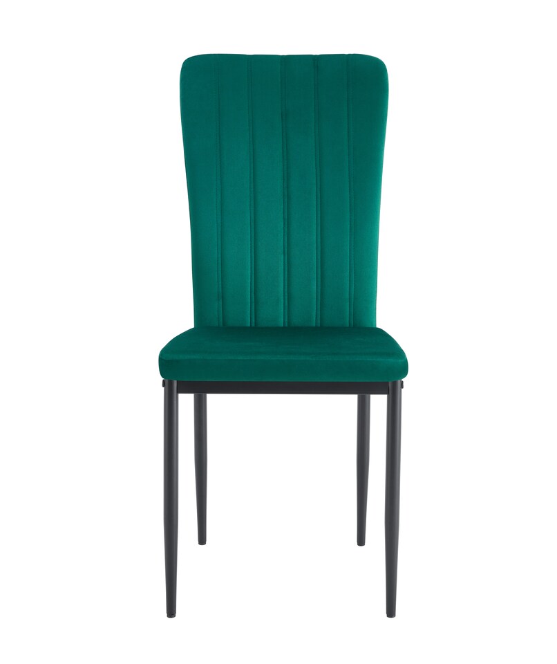 image 1 of MCC Direct Set of 6 Velvet Dining Chairs Upholstered Kitchen Accent Chairs Elle