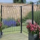 image 2 of Nova Decking Fence Panel - Solid Steel - FIts Gap of 1130 mm x 813 mm High - Electro Galvanised/Black Powder Coated Black
