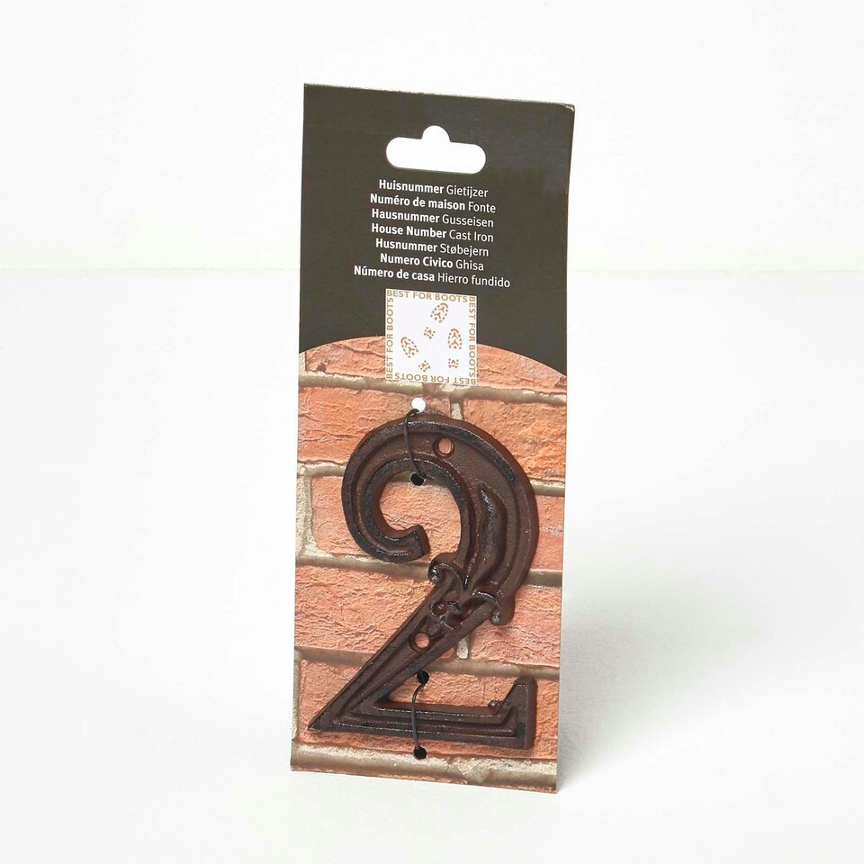 image 1 of Homescapes Cast Iron House number, 2