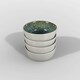 image 6 of Scandi Home Set of Four Stockholm 17cm Blue Artisan Glaze Ceramic Cereal Bowls Grey | Blue