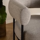 image 5 of Oakfield Lounge Chair in Beige Fabic with Black Legs