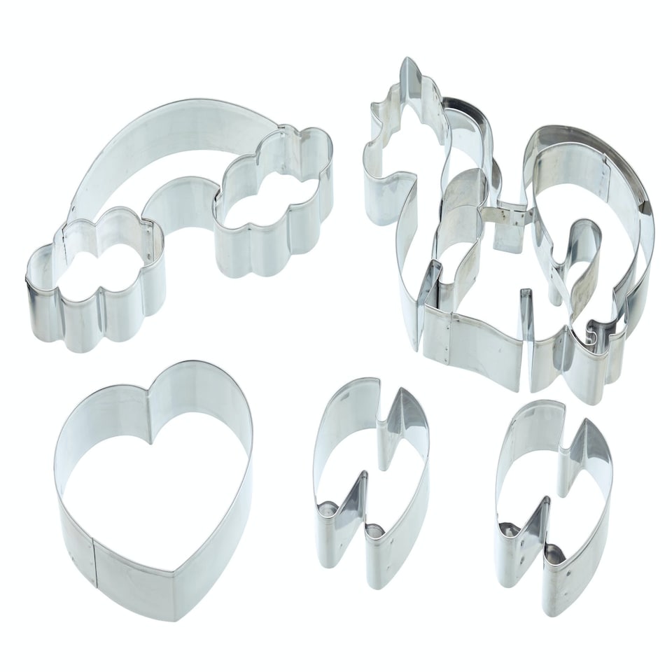KitchenCraft Cookie Cutter Set Unicorn 3D 5 Piece