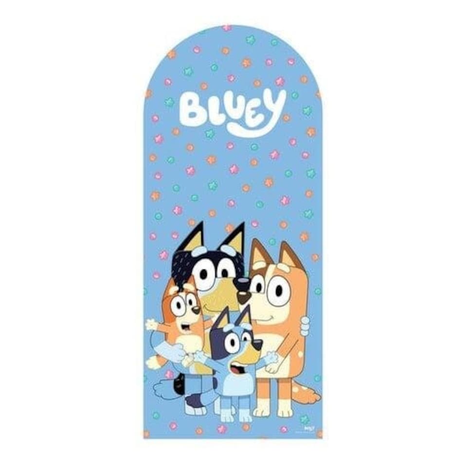 image 1 of Bluey Heeler Family Single Backdrop Cardboard Cutout 185cm