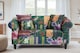 image 2 of Fabric Green Patchwork 2 Seater Sofa AVICI SHOUT