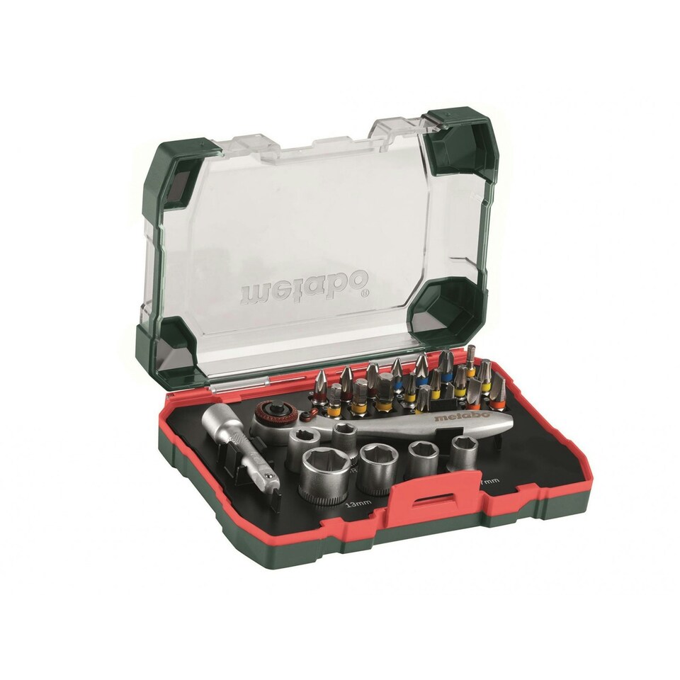 Metabo Bit Set, 26 Piece - Multi Colour - One Size