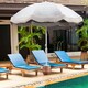 image 4 of COSTWAY 180 cm Outdoor Fringe Patio Parasol Sunshade Umbrella Cream