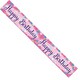image 1 of Apac Happy Birthday Banner - Pink - One Size