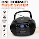 image 2 of Denver Portable Radio CD Tape Cassette Player With DAB Radio – Mains or Battery Power - TDC-280 | Black