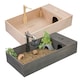 image 8 of KCT Tortoise Table Large Black Reptile Vivarium Cage Hide with Open Run and Lamp Arm