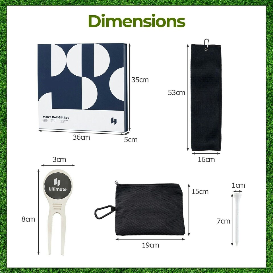 image 1 of COSTWAY Golf Gift Set for Men Complete Golf Accessories Set