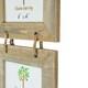 image 5 of Nicola Spring Rustic Wooden Hanging 5 Photo Frame - 6 x 4" - Natural