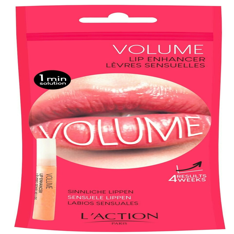 image 1 of L'Action Paris Volume Lip Enhancer, Lip Gloss For Fullness Texture and Glossy Finish, Transparent Formula with Oligopeptides for Natural Shine and Volume 10ml