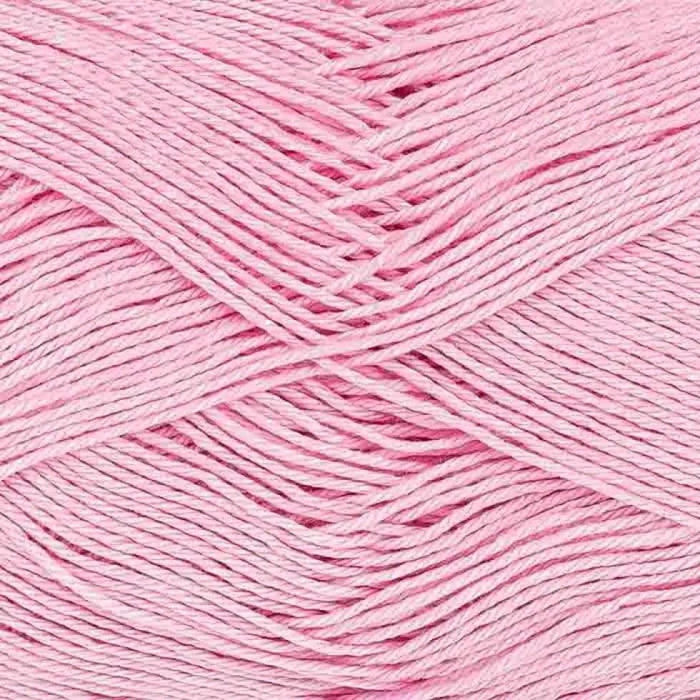 King Cole Pink Giza Cotton 4 Ply Yarn (Value Pack 12 x 50g Balls) For Crochet, Knitting - 158m per ball