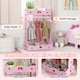 image 3 of AIYAPLAY Kids Clothes Rail w Storage Shelves for Bedroom, Nursery, Pink