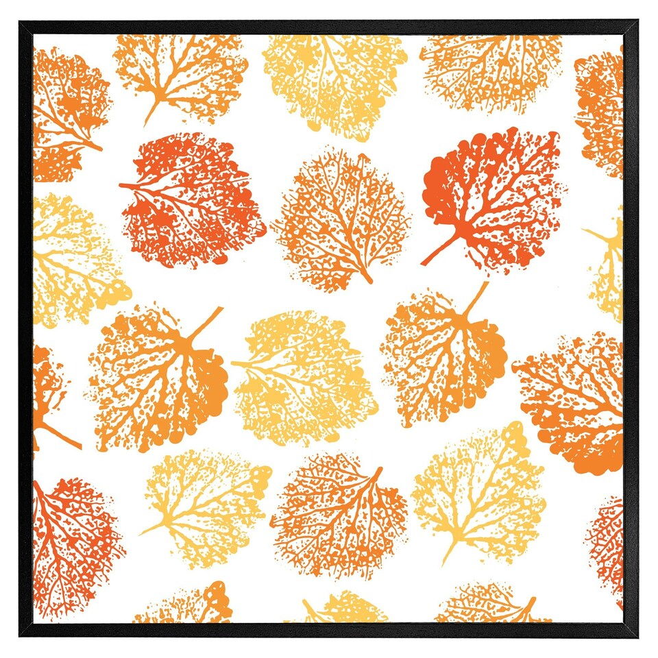 image 1 of Hand drawn boho spring pattern (Picutre Frame) Grey | L