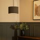 image 4 of ValueLights Reni Small Charcoal Boucle Pendant Shade | Grey