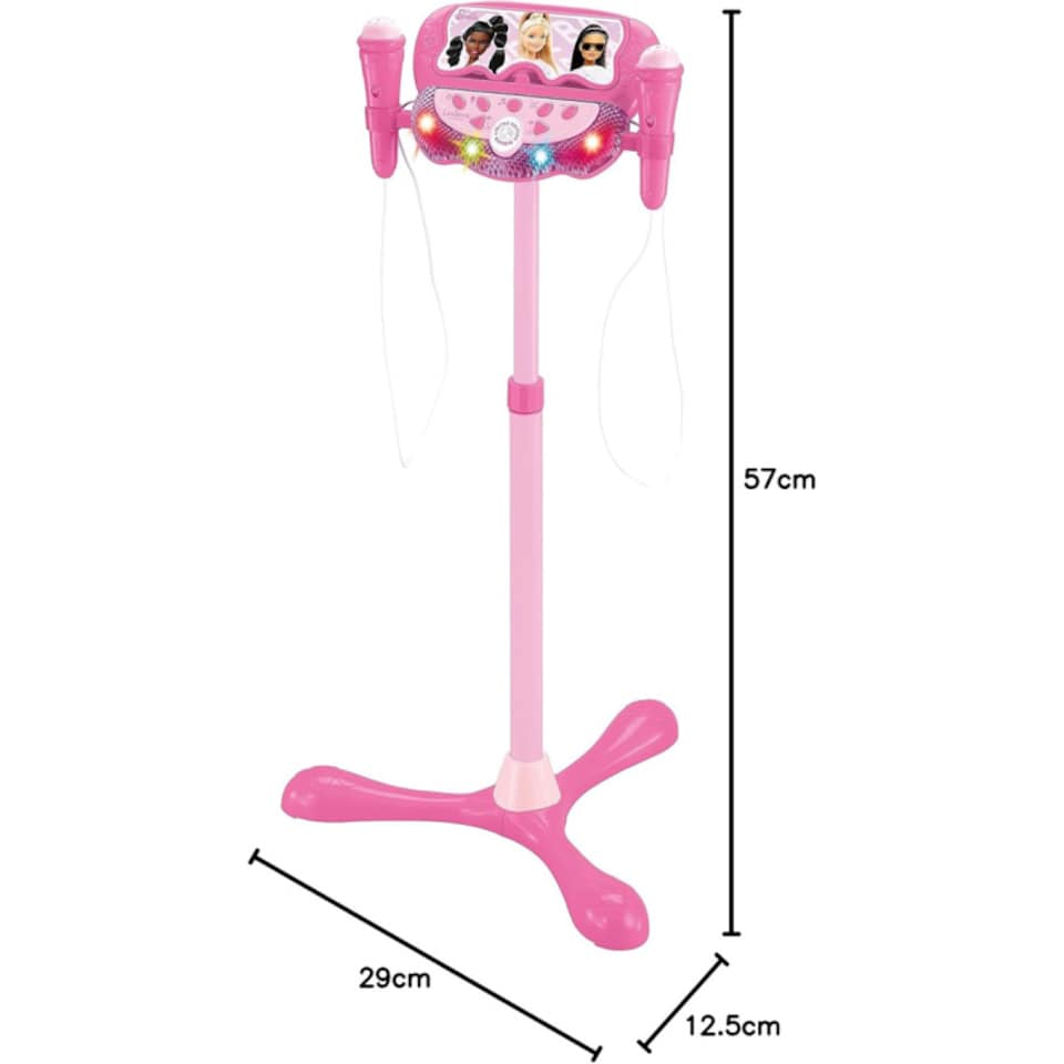 image 1 of Lexibook S160BB Barbie Stand with Voice Affect Mics, Lights & Bluetooth Speaker