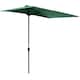 image 1 of Outsunny 2.3m Garden Balcony Half Round Parasol Umbrella Green