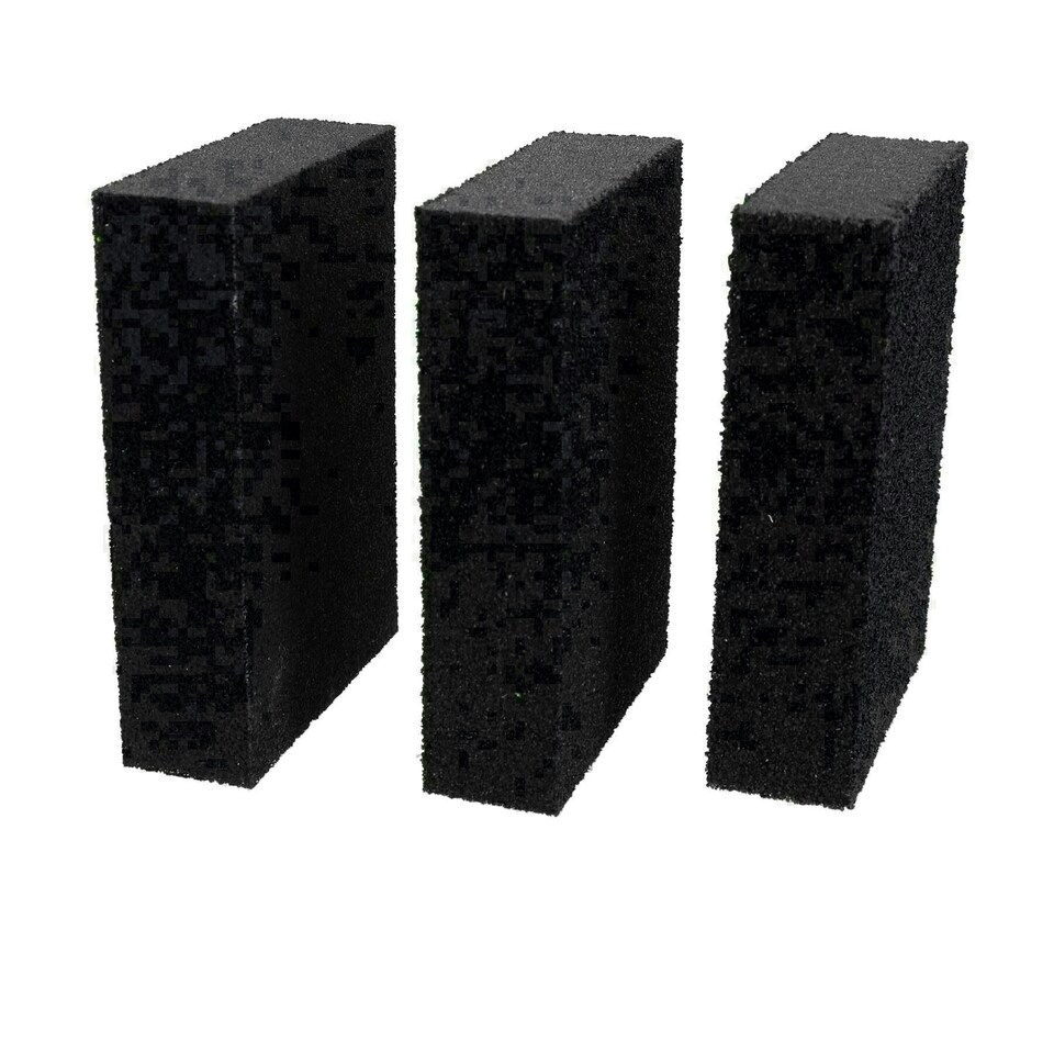 image 1 of Foam Sponge Sanding Blocks 60 80 120 Mixed Grit Abrasive Wet + Dry 30 Pack