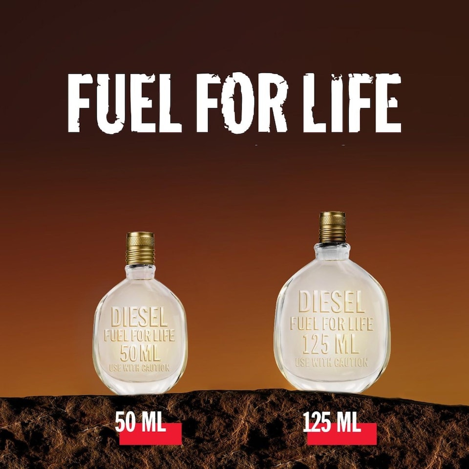 image 1 of Diesel Fuel For Life Eau de Toilette 50ml | Brown | Gold | 50ml