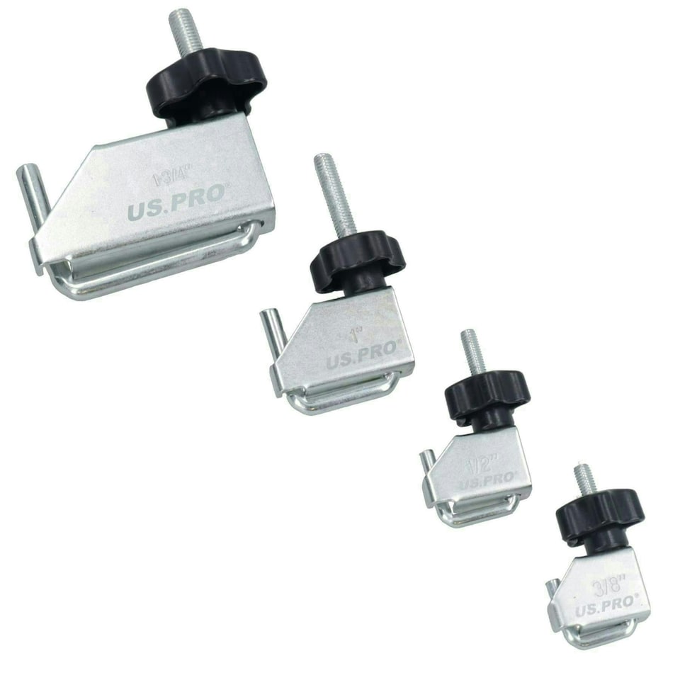 image 1 of Pipe / Tube / Brake Line Clamp 4pc Set by U.S Pro tools AT188