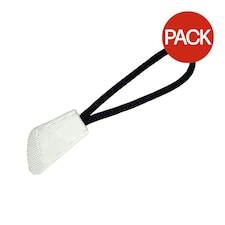 Result Zip Pulls (Pack of 10) - White - One Size
