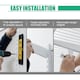 image 5 of COSTWAY Wall Mounted Closet System Organizer Rack Hanging Rod Silver | One Size