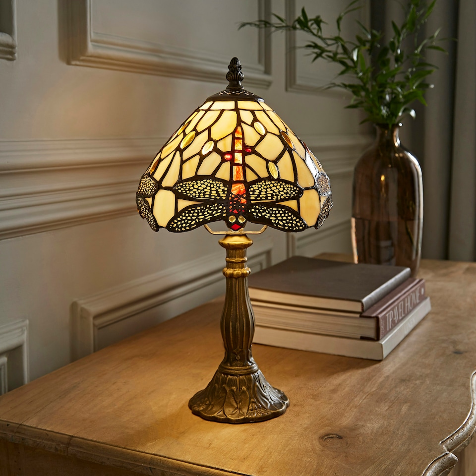 image 1 of ValueLights Tiffany Multicolour Table Lamp