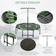 image 4 of HOMCOM Foldable Trampoline with Adjust Handle, Max Load 100 KG - Green