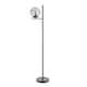 image 3 of ValueLights Clarke Matte Black Floor Lamp and Bulb