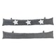 image 1 of Nicola Spring Mismatched Herringbone Draught Excluder Set - 78.5cm - Star - Pack of 2