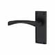 image 4 of Golden Grace 6 Pairs Victorian Scroll Astrid Door Handles Latch in Matt Black Finish - 120mm x 40mm Backplate Black