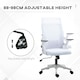 image 4 of Vinsetto Mesh Office Chair for Home with Lumbar Support, Flip-up Arm White