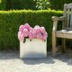 image 5 of Primrose Zinc Galvanised Rectangular Silver Rectangular Planter 64cm x 32cm