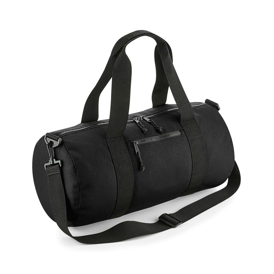 image 1 of BagBase Recycled Barrel Bag - Black - One Size Black | One Size