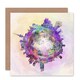 image 1 of Little World City Skyline Kuwait Art Card