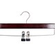 image 8 of Oypla Pack of 10 Brown Wooden Clothes Garment Coat Skirt Trouser Hangers