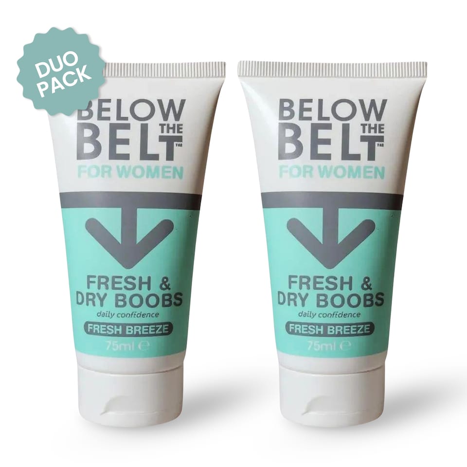 image 1 of Below The Belt Fresh and Dry Boobs, Fresh Breeze Scent 75ml DUO