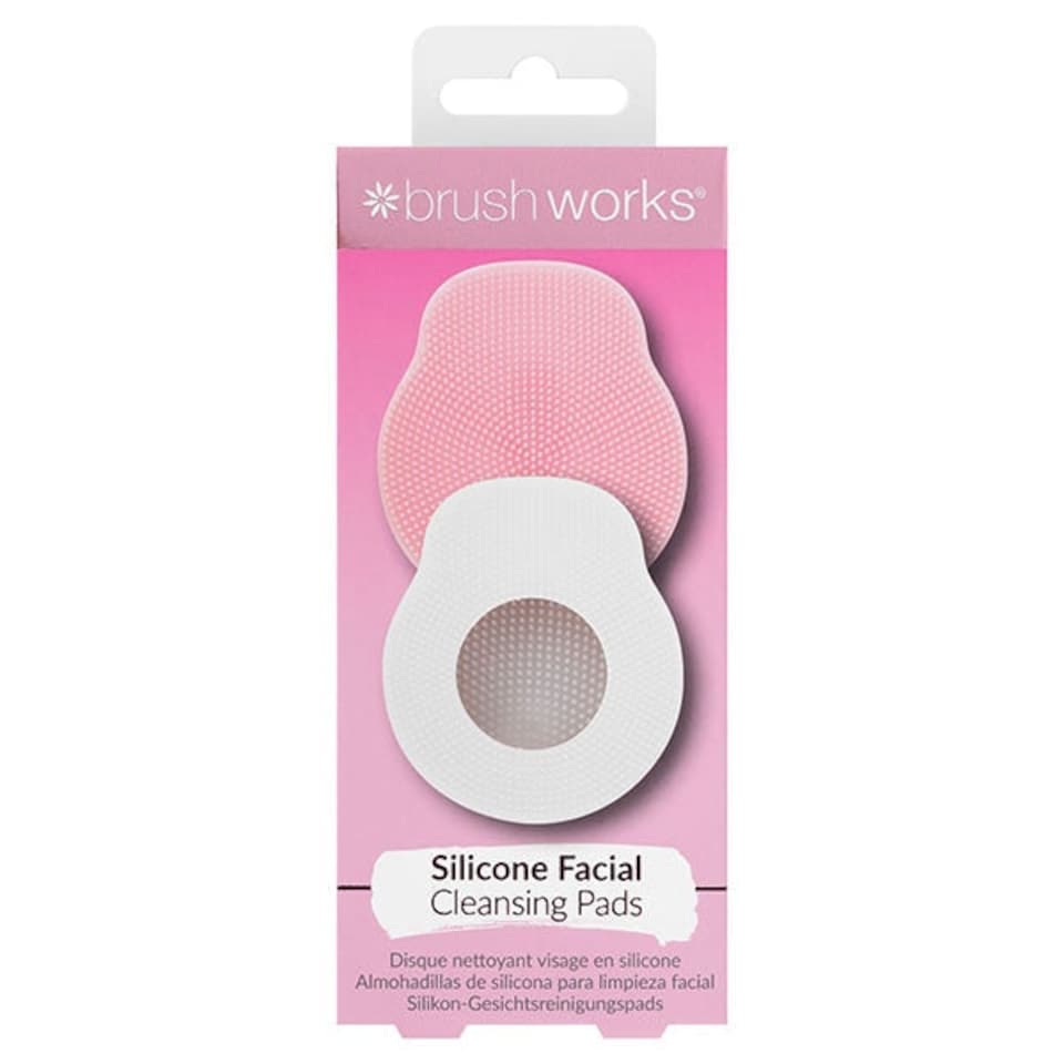 image 1 of Brushworks Silicone Cleansing Pads - 2 Pack