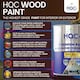 image 4 of HQC Wood Paint - Weatherproof for Fences, Gates, Sheds & Furniture - Brown - 10L