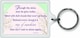 image 2 of Don't Give up Sentimental Keyring - Birthday Christmas Gift