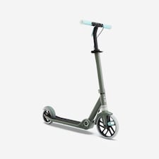 Decathlon Kids' Scooter M900 - Khaki Green/Light Blue Accents