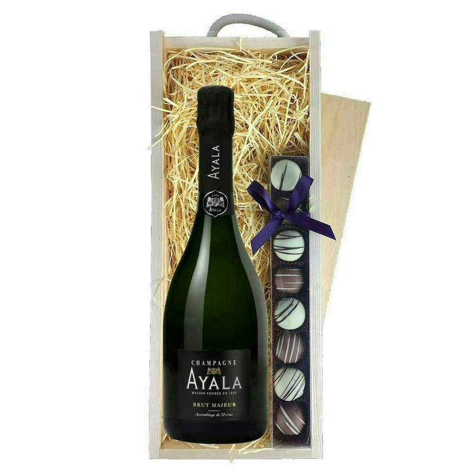 Ayala Brut Majeur Champagne & Truffles, Wooden Box 75cl 12.5% abv