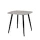 image 6 of Aspen Grey Oak Effect 80cm Square Dining Table with 2 Moulded Curve Design Chairs - Compact Kitchen and Dining Set | Grey | Grey Oak Effect | One Size | 1