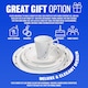 image 5 of 16pc Dinner Set Bowl Plate Mug Soup Side Dishes Porcelain Gift Kitchenware Black Pattern